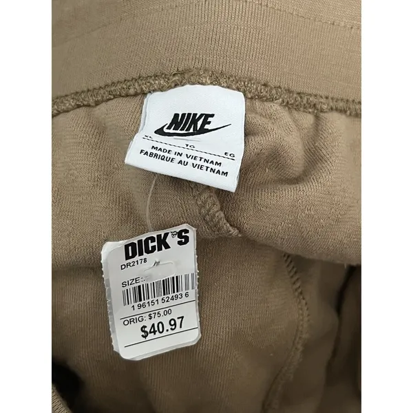 NWT Nike Women’s Sportswear Everyday Textured Sweatpant Joggers -Brown/Size 2XL - Image 2
