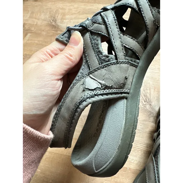 Baretraps | Women's Gray Slingback Strappy Comfort Casual Sport Sandals Shoes, 8 - Image 5