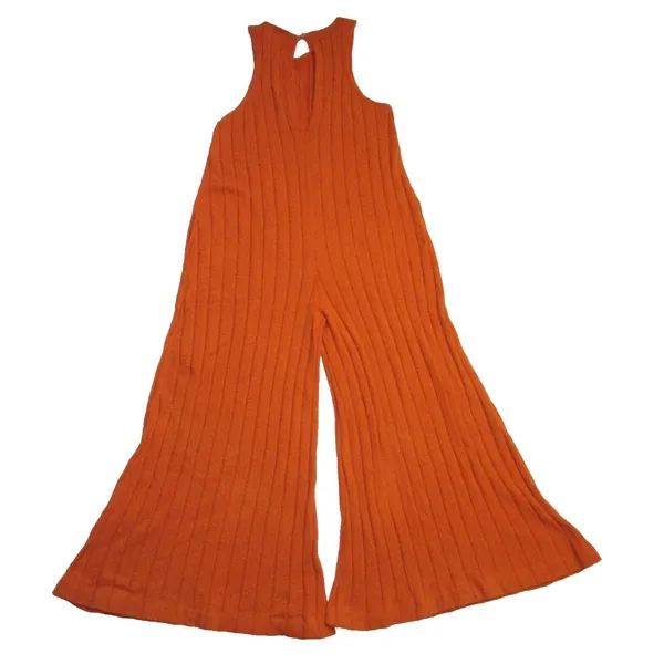 NWT Free People FP Beach Easy Living Sweater One-Piece in Terracotta Jumpsuit S - Image 10
