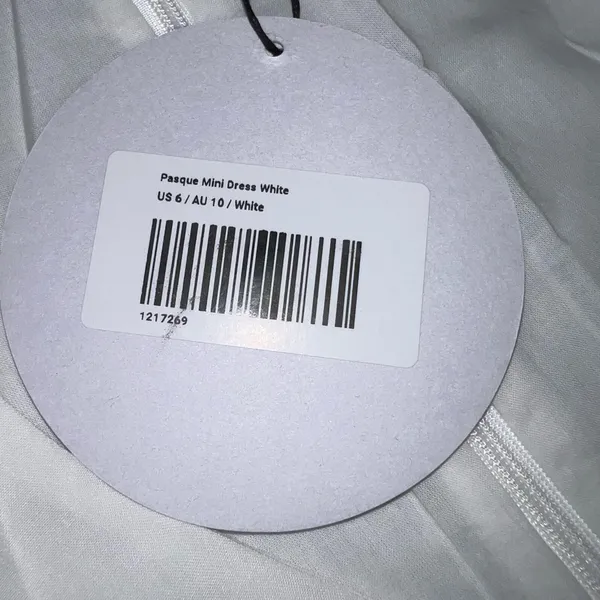 Princess Polly Pasque Mini Dress in White Size 6 New with tags - Image 10