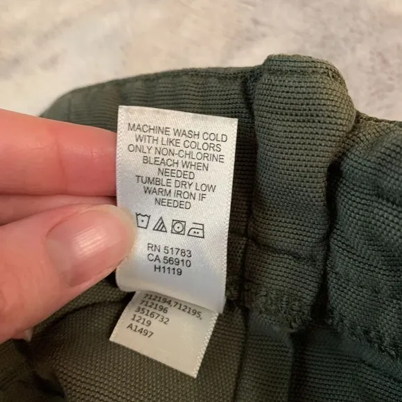 maurices Olive Green Skirt Womens 8 A-Line‎ Button Front Belted Casual Summer - Image 5