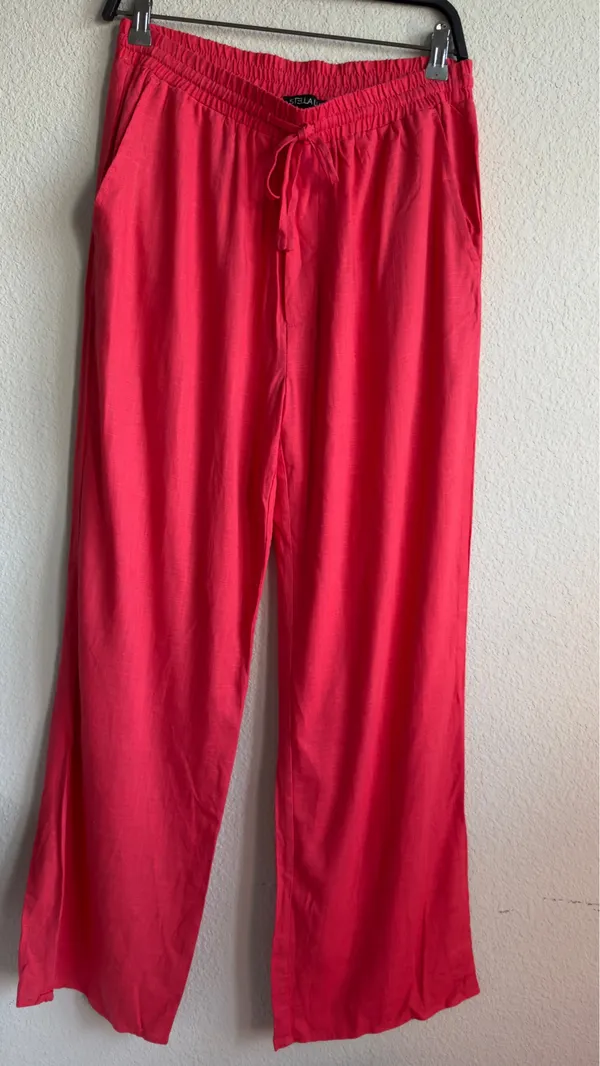 Stella Luce Red Wide Leg Pants Size Medium - Image 4