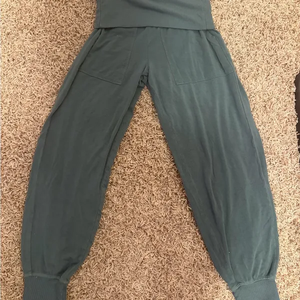 Aerie High-Waist Green Women's Lounge Joggers - Image 2