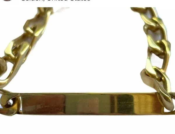 Vintage engravable ID bracelet - Image 3