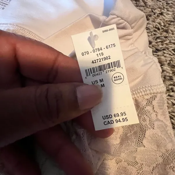 OFFLINE by Aerie Lace Wide Leg Pants Cream High Rise Side‎ Slit NWT Medium - Image 5