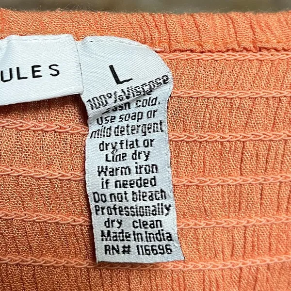 Sincerely Jules Milkmaid Tiered Maxi Dress Sleeveless Flutter Sleeve Coral Large - Image 9