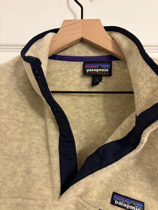 Patagonia Lightweight Fleece Synchilla Snap-T Oatmeal - Image 4