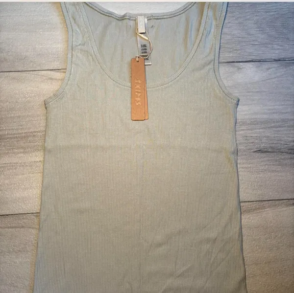 Skims soft lounge rib tank in talc - Image 3