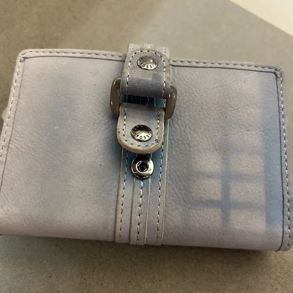 FOSSIL Elegant Blue and Gray Wallet- A Beauty - Image 5