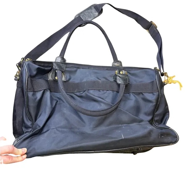 🧳 Vintage LEAT Nylon Travel Duffel Weekender Carry-On Shoulder‎ Bag 🧳 - Image 6