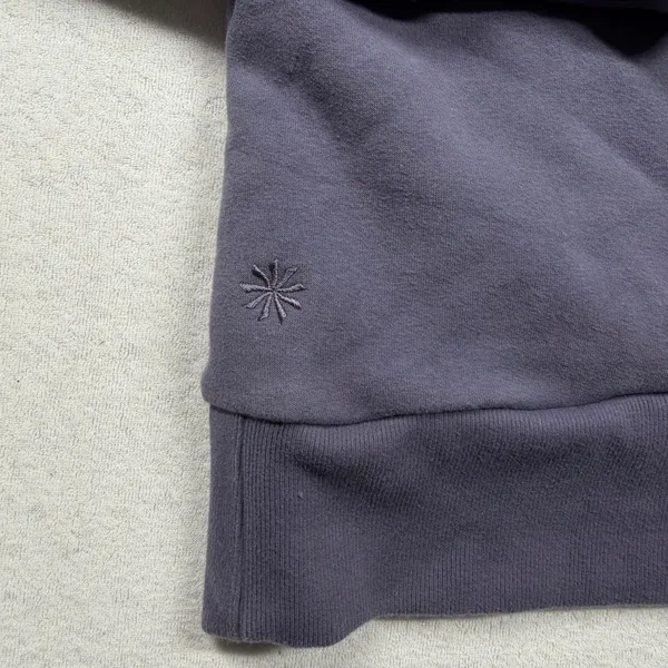 Athleta Women’s Pullover Hoodie Size Small Purple Fleece Zip Pockets Athleisure - Image 2