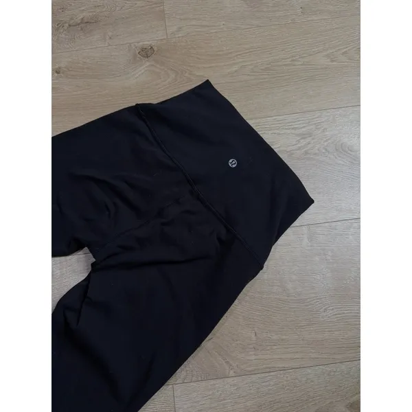 Lululemon Wunder Under High Rise Leggings Black Luon Full Length Size 6 Training - Image 8