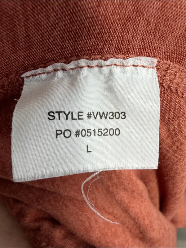 Vuori Performance Jogger Pants Cinnamon Heather Womens Large VW303 Orange Rust - Image 4