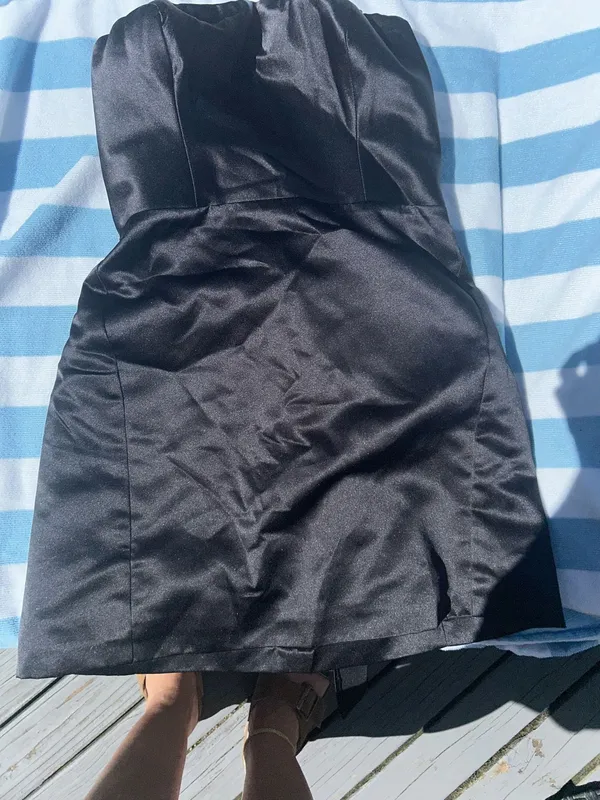Lulus dress silk black medium  - Image 2