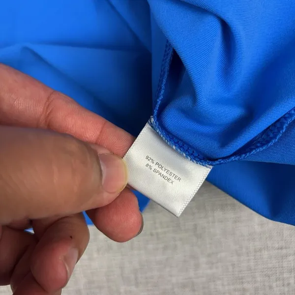 Peter Millar Polo Shirt Womens XS Blue Arthrex Logo UPF 50 Golf Stretch - Image 7