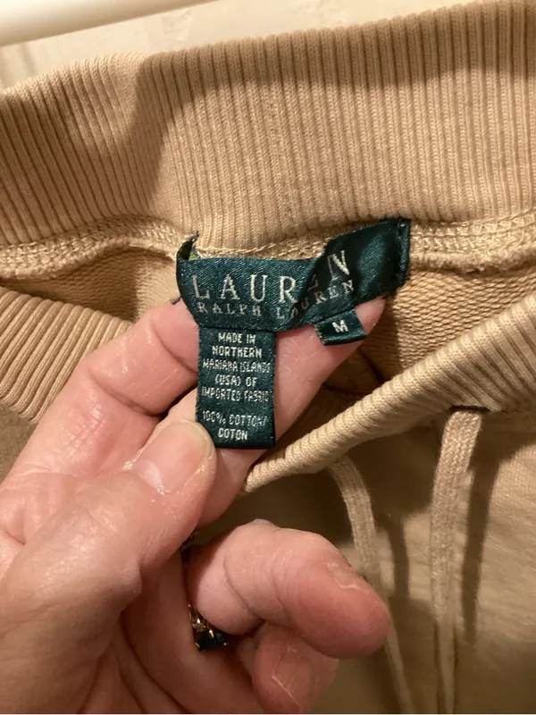 Ralph Lauren Men's Beige Drawstring Joggers - Image 2