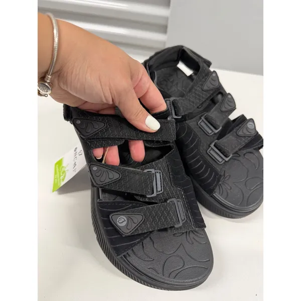 ONCAI Womens Sport Sandals Black Multi Strap Adjustable Platform Shoes US 8 NEW - Image 4