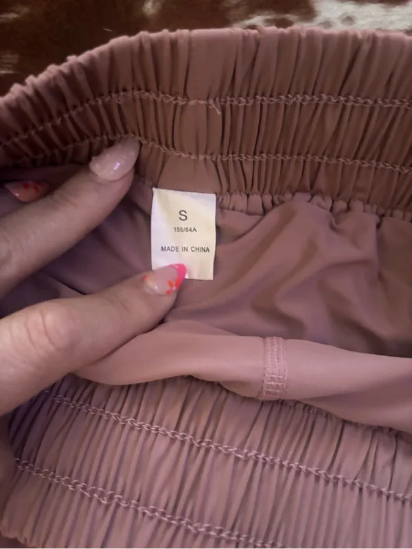 Keiki Kona Women's Pink‎ Athletic Ruffle Shorts - Image 3