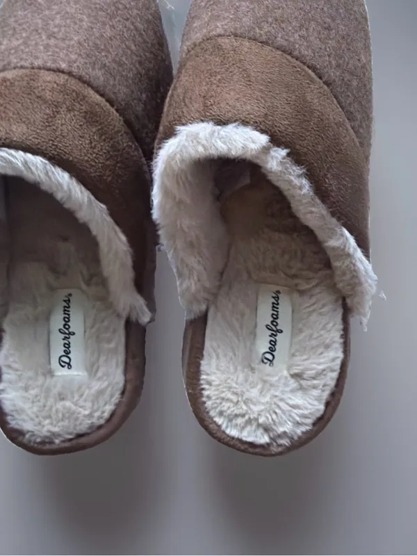 Dearfoams Cozy Comfort Women's Size S (7-8) Microsuede Moc Toe Scuff Slippers - Image 4