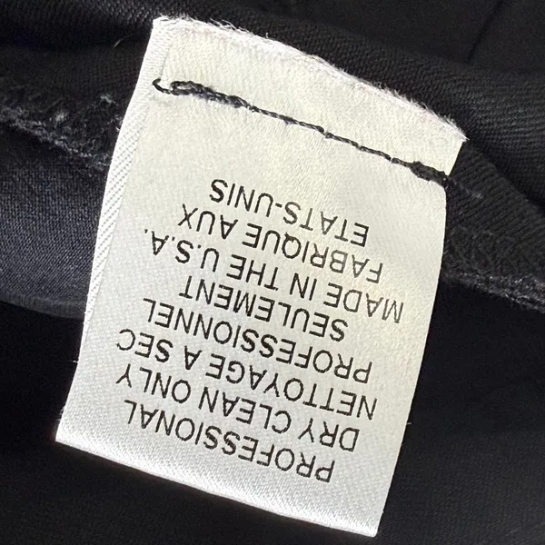 Alice + Olivia Black Wool Blend Cuffed Straight Leg Trousers Pants 9B-104-513‎ 6 - Image 9