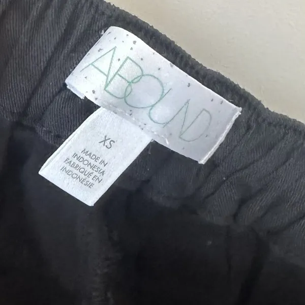 Abound Black Casual Pull-On Pants - Size: Extra Small - Image 2