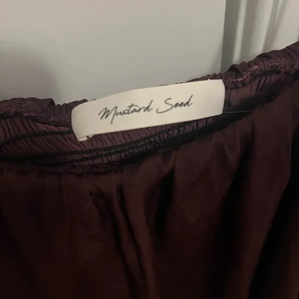 Mustard Seed Burgundy Women Shorts - Image 3