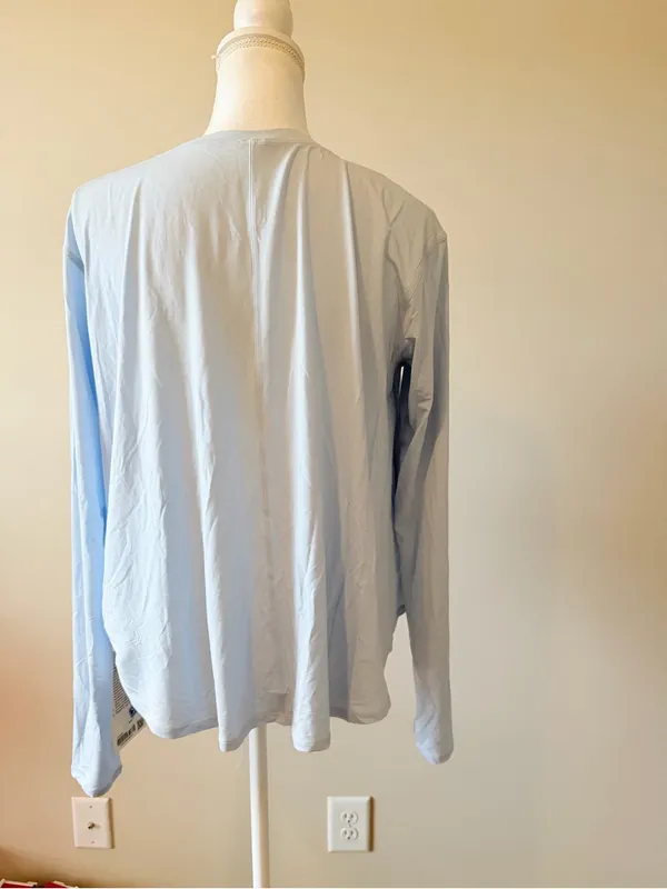 NWT Lululemon Modal Relaxed-Fit Lounge Long-Sleeve Shirt size 6 starch blue - Image 7