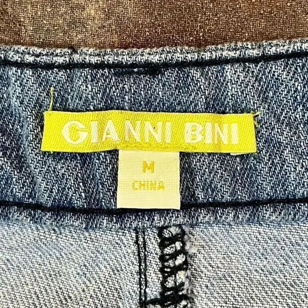 Gianni Bini Patchwork Denim Jean Skirt Medium - Image 4