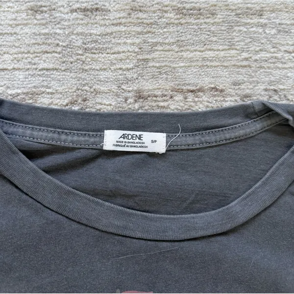 Ardene Gray Graphic Tee with Eagle Design (Size Small) - Image 5