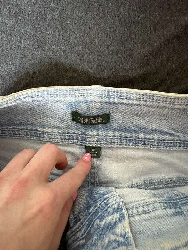 Wild Fable Mini Jean Skirt Denim - Image 3