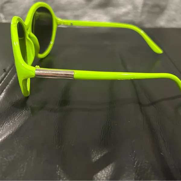 Lime Green Oversized Sunglasses - Image 4