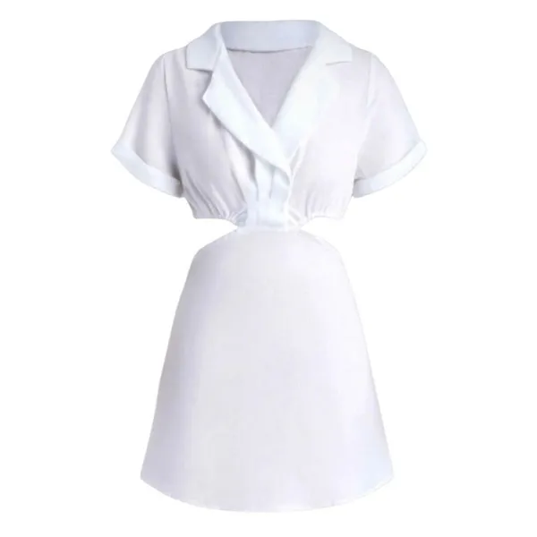 Nordstrom NWT Cider White Cut Out Mini Dress Med - Image 3