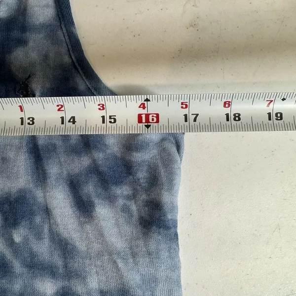 NWOT Polo Ralph Lauren Women's S Blue Tie Dye‎ Sleeveless Lightweight 3" Romper - Image 3
