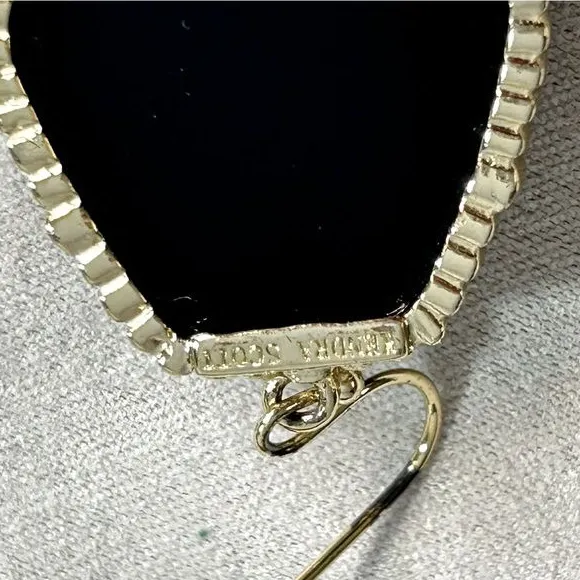 Kendra Scott Corley Black and Gold Earrings‎ - Image 5