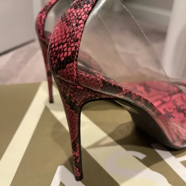 Nwot Cape Robbin Clear Transparent Pink Snake Pumps 9 - Image 11