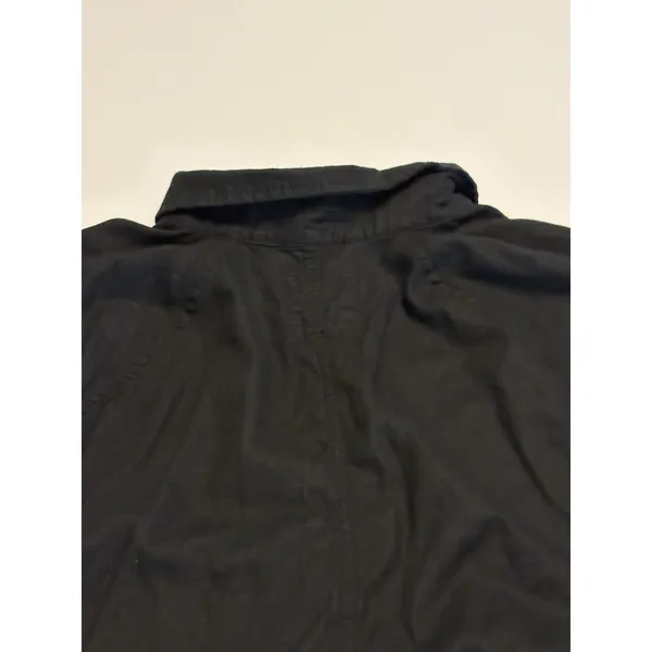Aerie Women's Black Button Up Shirt Casual Lightweight Minimalist Size Medium - Image 5