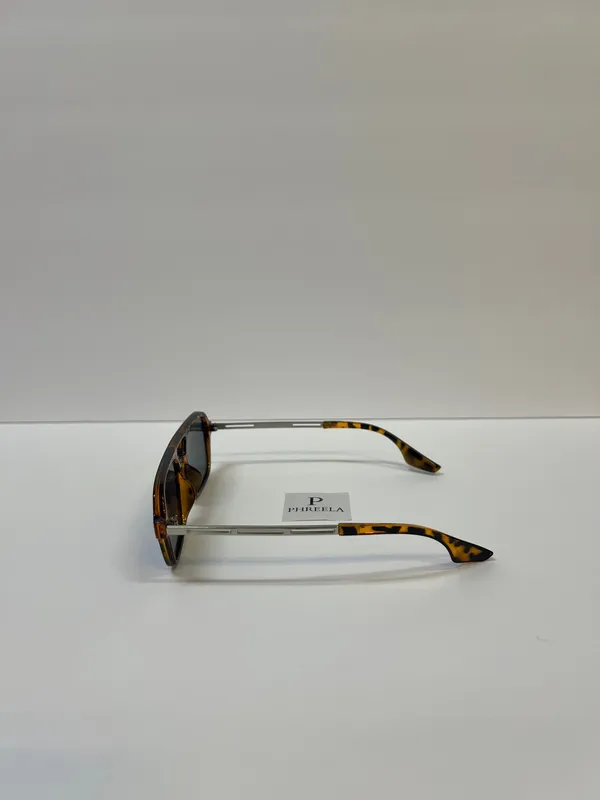 Leopard aviator sunglasses / metal aviator leopard brown sunglasses - Image 3