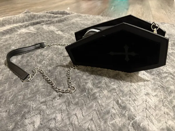 Spirit Halloween Coffin Crossbody Bag - Image 3