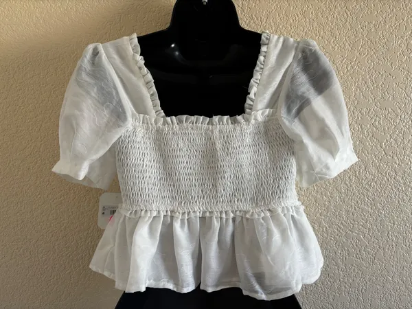 Altar'd State white Lindsay Babydoll Top NWT - Image 6