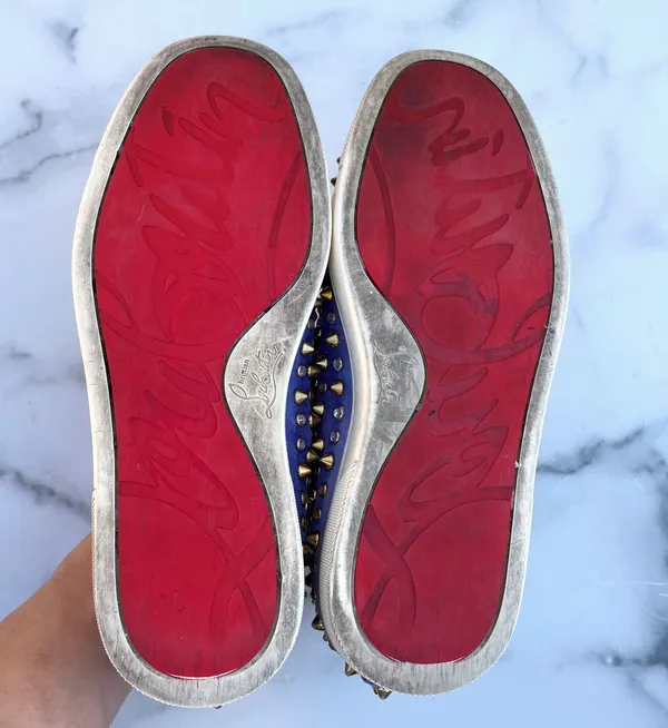 Roller 1C1S crystal studded suede slip-on sneaker size 36 - Image 10