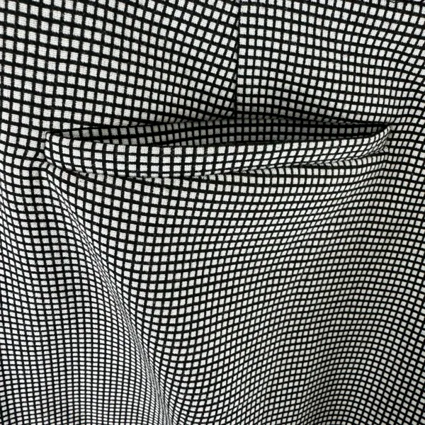 Anne Klein Black White Checkered Cropped Tapered Leg Ankle Fit Trousers‎ Size 8 - Image 5