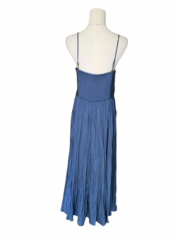 ASTR The Label - NWT Maeve Pleated Midi Dress Slate Blue Sz L - Image 5
