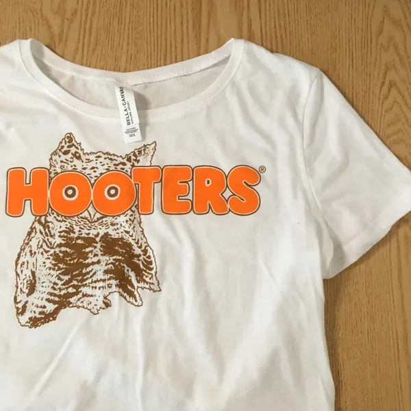 Hooters New Super Sexy Girl Crop Top white Size XSmall/Small - Image 2