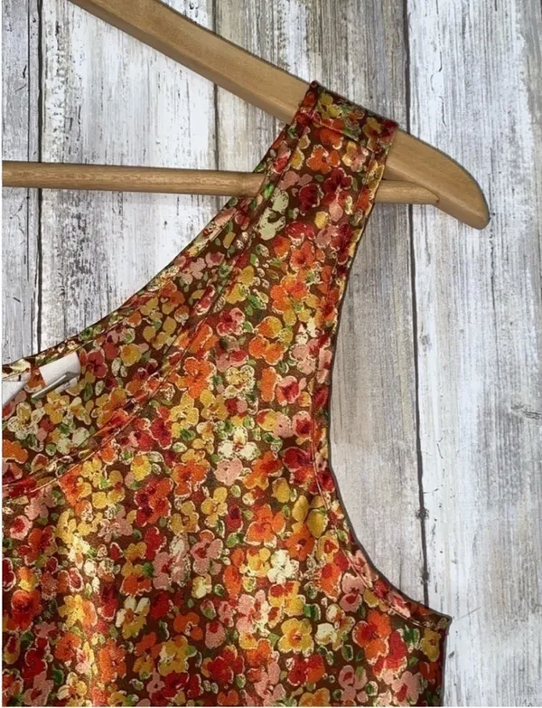 Victoria’s Secret Vintage Orange Floral Tank •Medium - Image 2