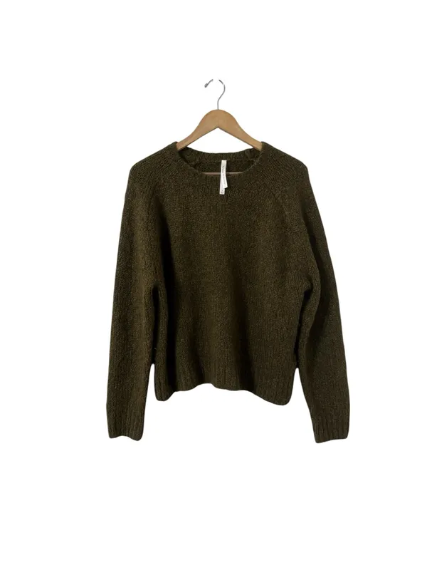ARITZIA The Group Babaton Alpaca Wool Sweater Crew Pullover Top - Image 3