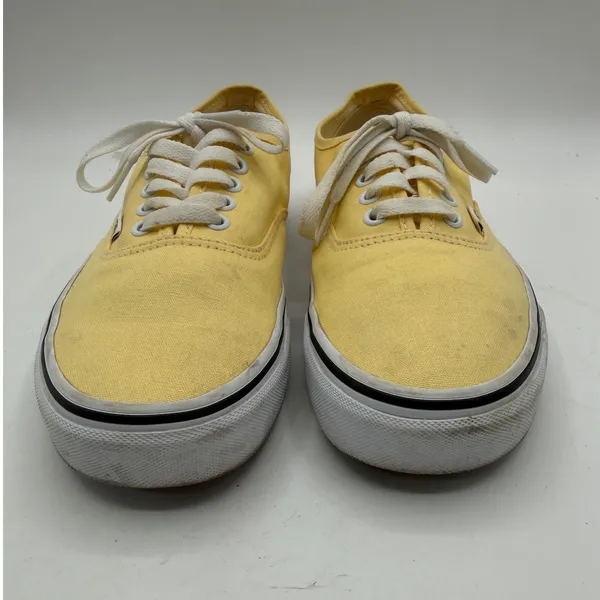 Vans Authentic Low Top Sneakers Women's 10 Yellow Skateboarding Retro Casual - Image 6