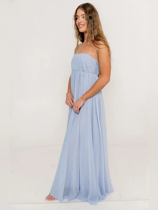 NWT Worth Collective Caia Maxi Dress size Large L Periwinkle Bump Friendly - Image 9