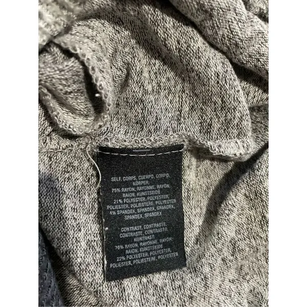 Anthropologie Saturday Sunday‎ womens Heathered gray pullover hoodie size Small - Image 5