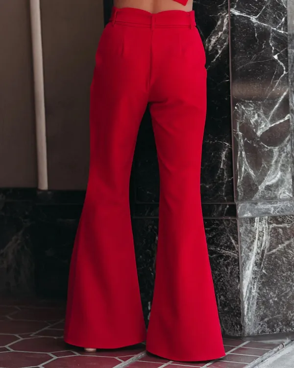VICI NWT  Red Runway Flares - Image 3