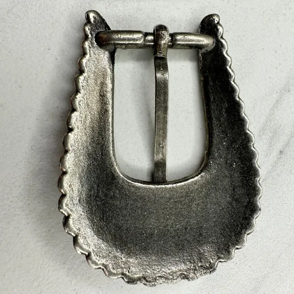 Western Style Silver Tone Belt Buckle Keeper Tip Set ✨ - Image 9